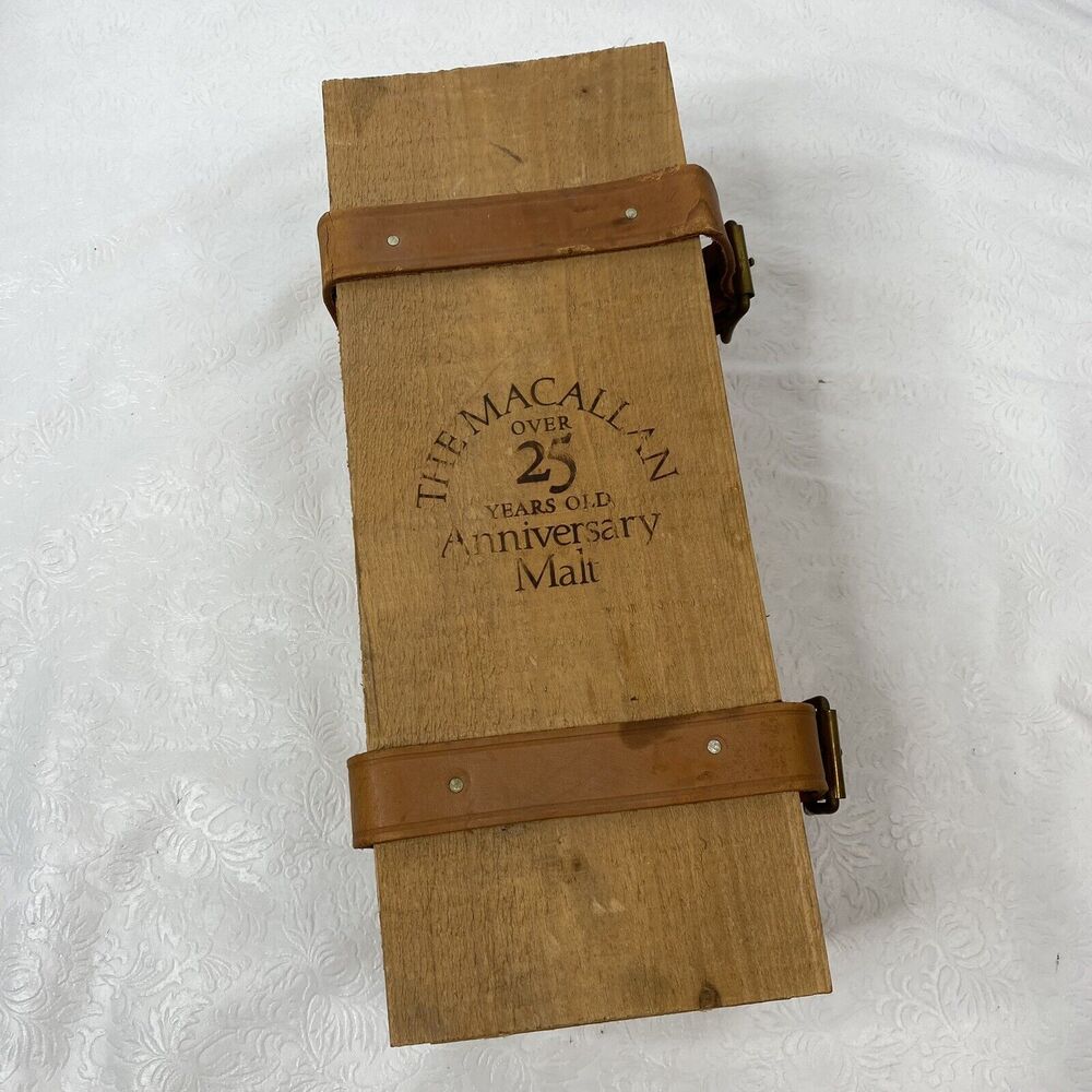 Macallan Over Anniversary Malt Wood Box NO BOTTLE
